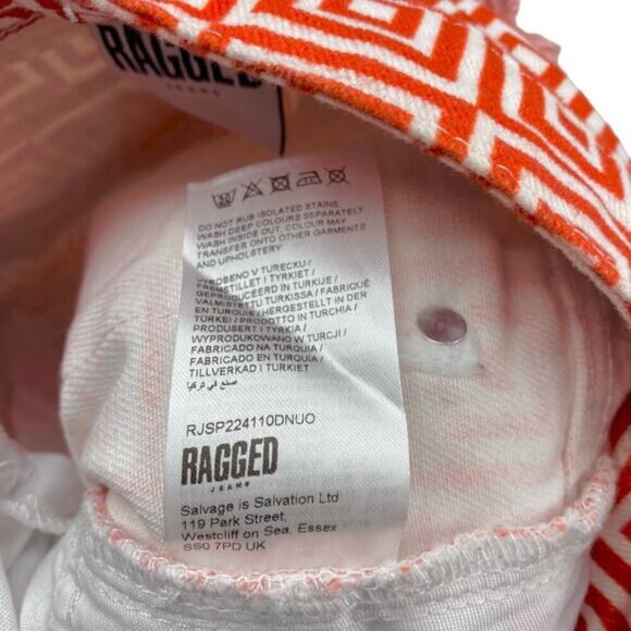 THE RAGGED PRIEST High Waisted Straight Leg Cut Off Jean Sz 24 - Picture 6 of 10